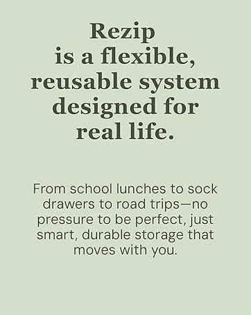 rezip reusable storage bags for food organization and eco friendly kitchen storage solutions