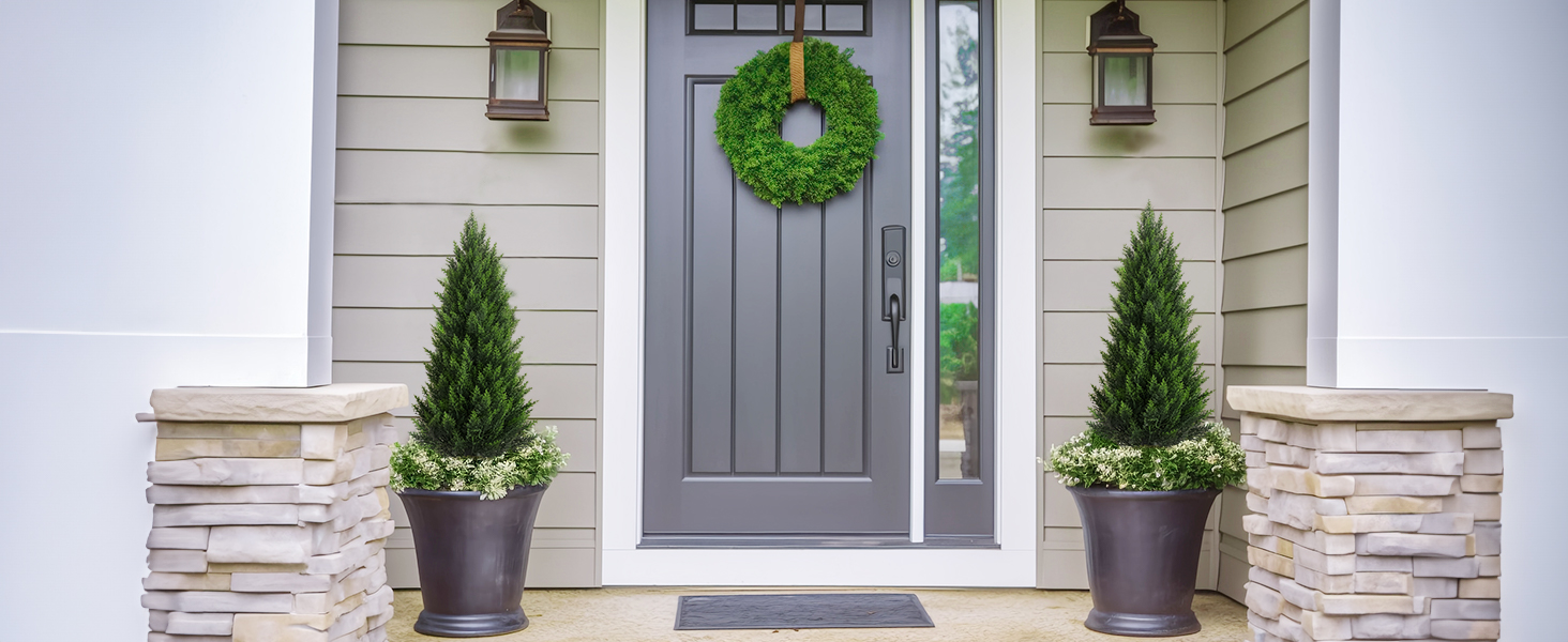 Artificial Topiary Cedar Trees 3FT Tall, Outdoor Indoor