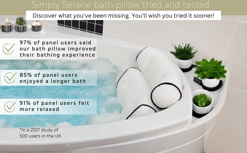 bath pillows for head and neck