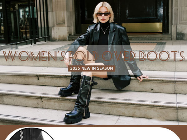 Amazon.com: YIYA Women's Platform Fold Over Biker Knee High