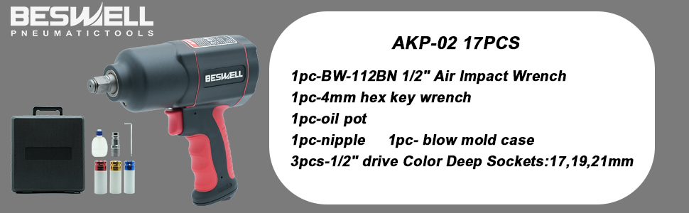 air impact wrench set