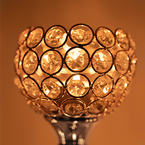 sliver candle holder for table 