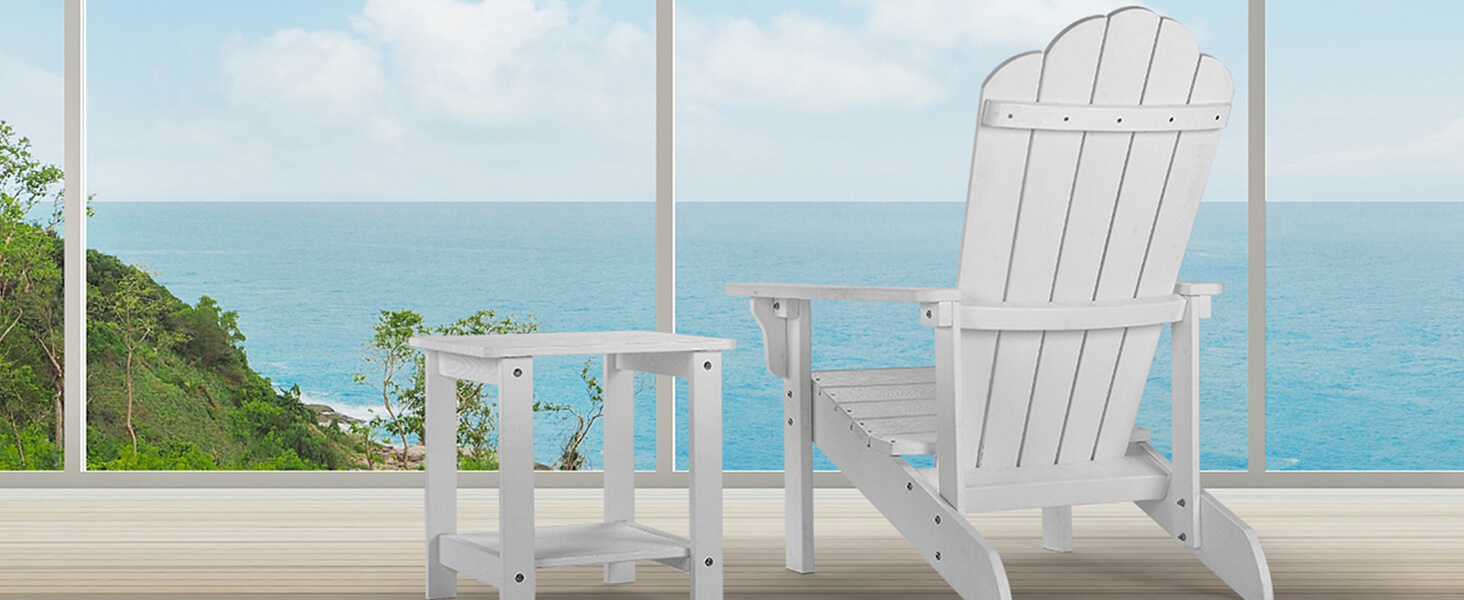 hOmeHua Weather Resistant Side Table, 17 inch Square 2