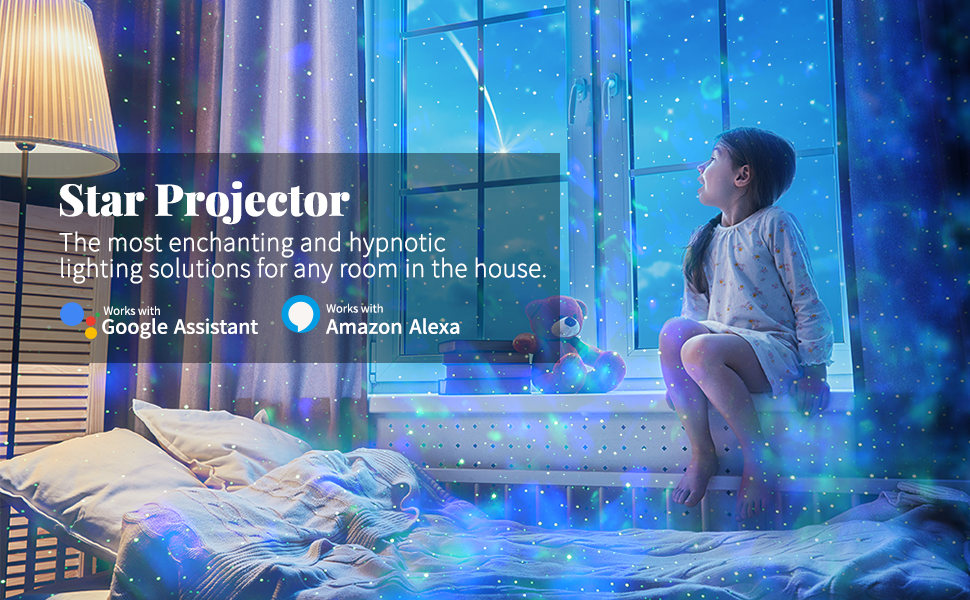 Galaxy Projector,Star Projector Night Light Bluetooth Speaker Starry