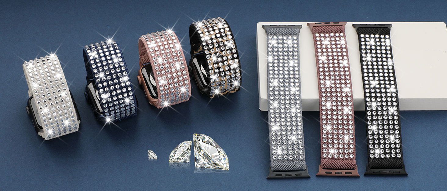 diamond apple watch band