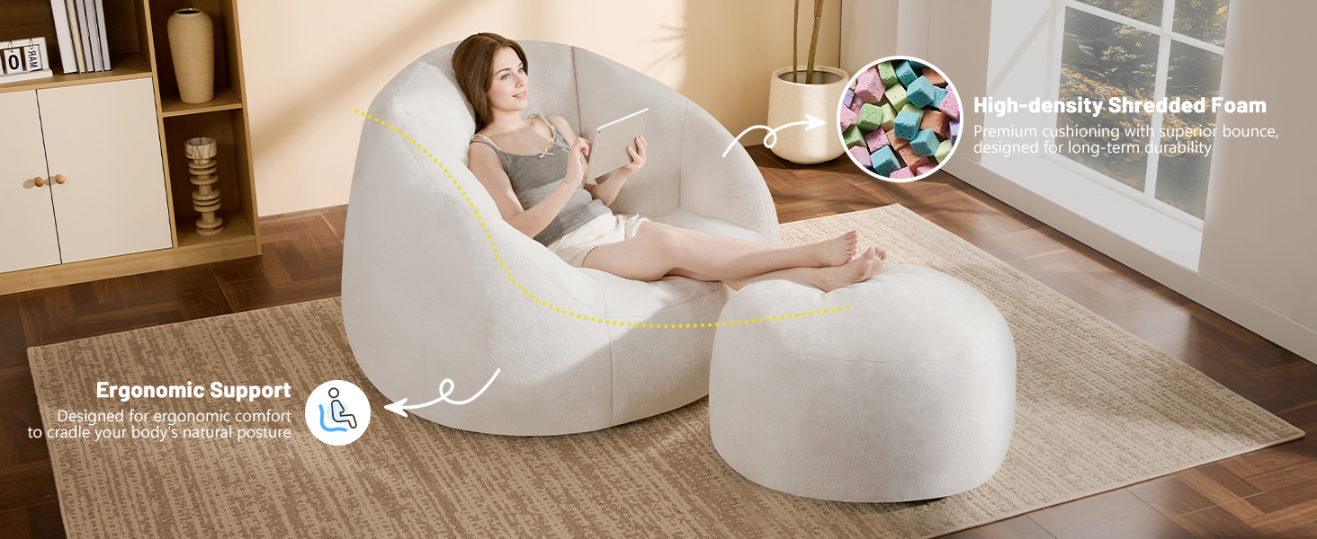 shell lazy sofa