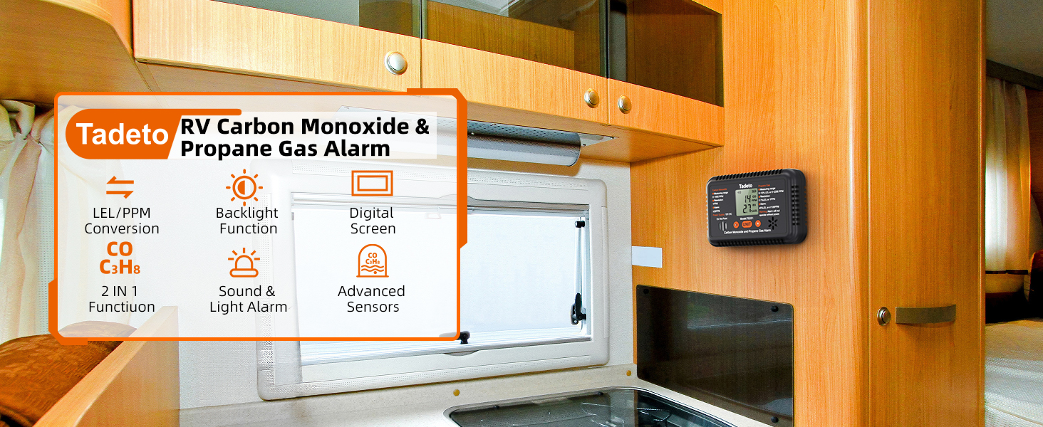 RV Carbon Monoxide and Propane Gas Alarm