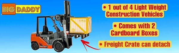 forklift, truck, freight, construction, toy, toys