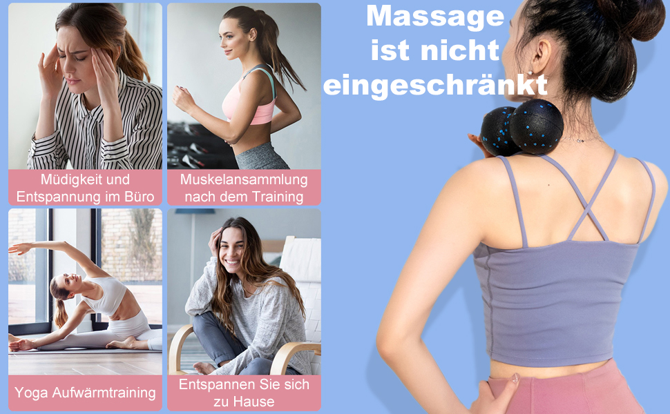 Faszienball und Faszienroller Set