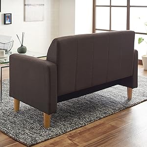 アイリスプラザ ソファ 2人掛け 幅110cm チャコール FBS-2P アイリスプラザ ソファ 2人掛け 幅110cm チャコール FBS-2P