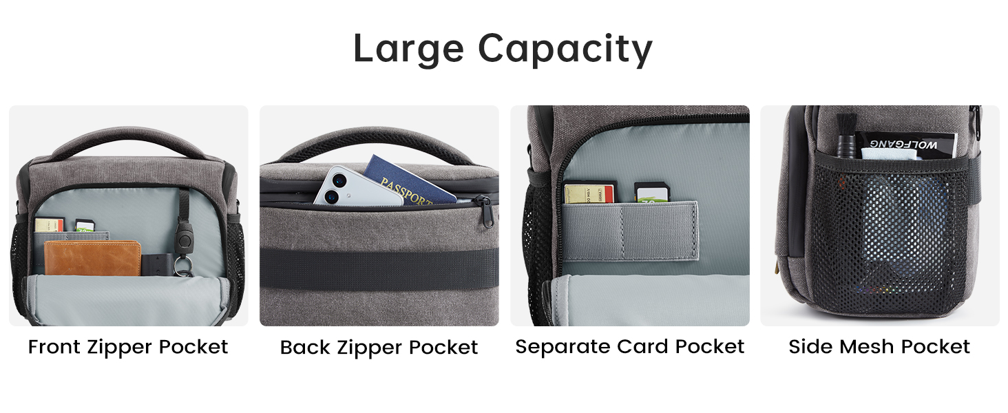 Camera Bags for Photographers Small Crossbody Shoulder Bag DSLR SLR Camera Case  Waterproof