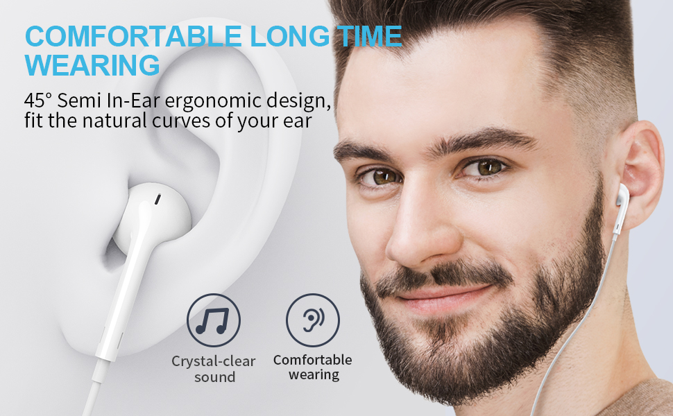 YouthCity 2 Packs Wired Headphones for iPhone Earbuds with