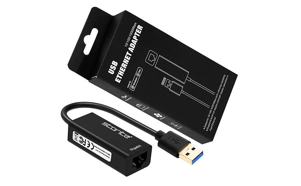 Storite USB 3.0 to Adapter, LAN to USB Convertor Connector