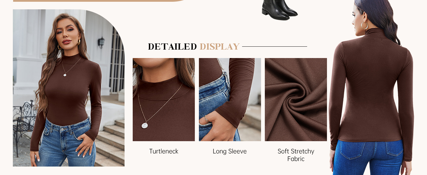 mock turtleneck for women