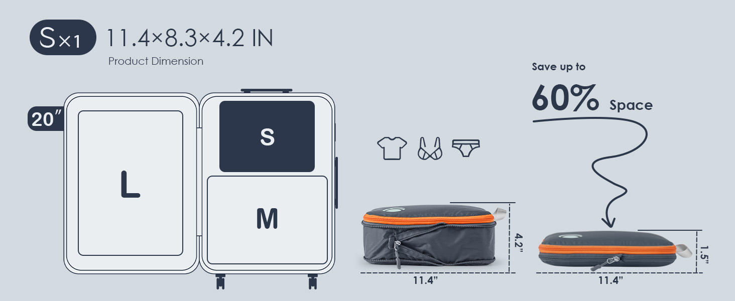 compression packing cubes