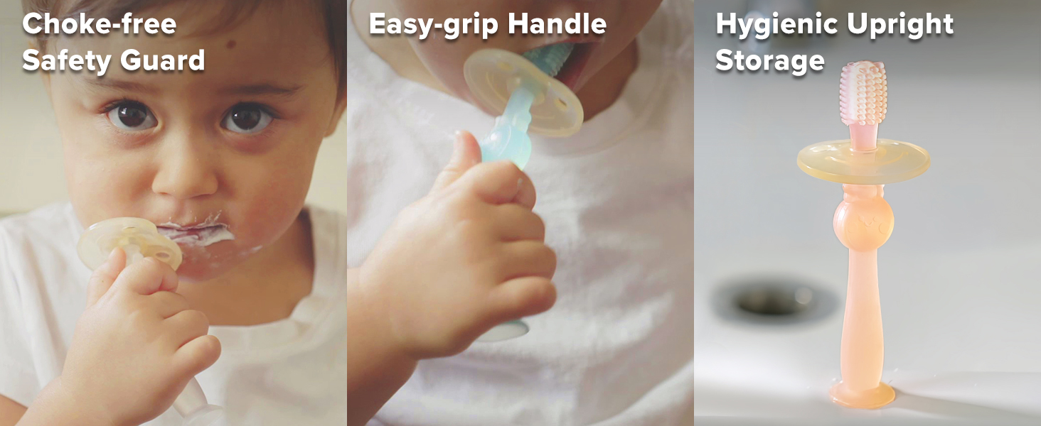 haakaa safety silicone toothbrush