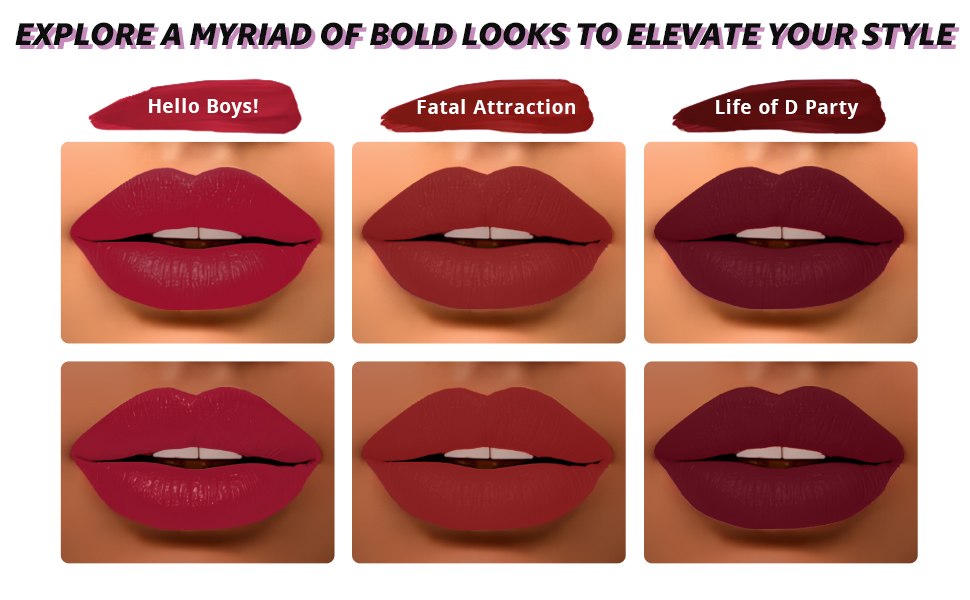Intense matte lip velvet, liquid matte lipstick, lip stain