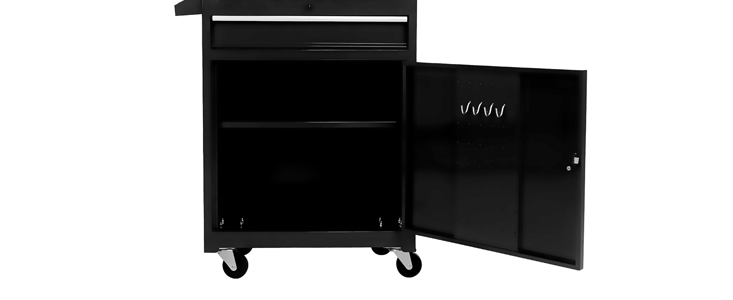 pouseayar 5 Drawers Rolling Tool Box Organizer, Tool Chest