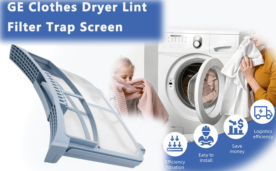 WE16X32537 WE16X29597 GE Dryer Lint Filter Trap Screen