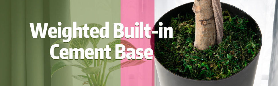 weighted built-in cement base
