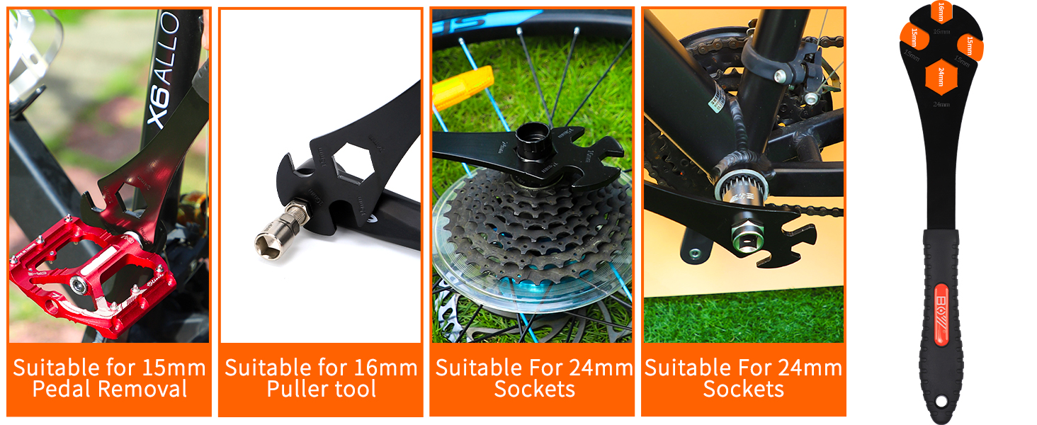 Bike Freewheel & Cassette Removal Tool + Crank Puller