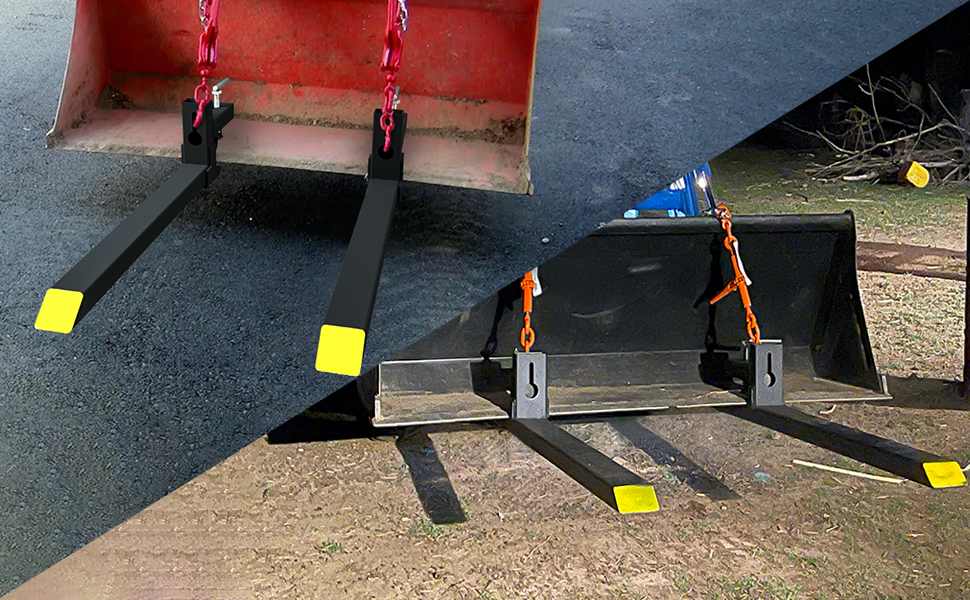 Sulythw Clamp On Pallet Forks, 43” Total Length 2000lbs