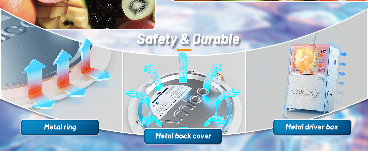 Made of Metal for better heat dissipationa