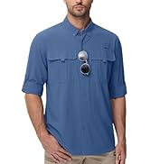 TACVASEN Mens Long Sleeve Sun Protection Shirt UPF 50+ Quick Dry Fishing Cooling UV Shirts Outdoo...