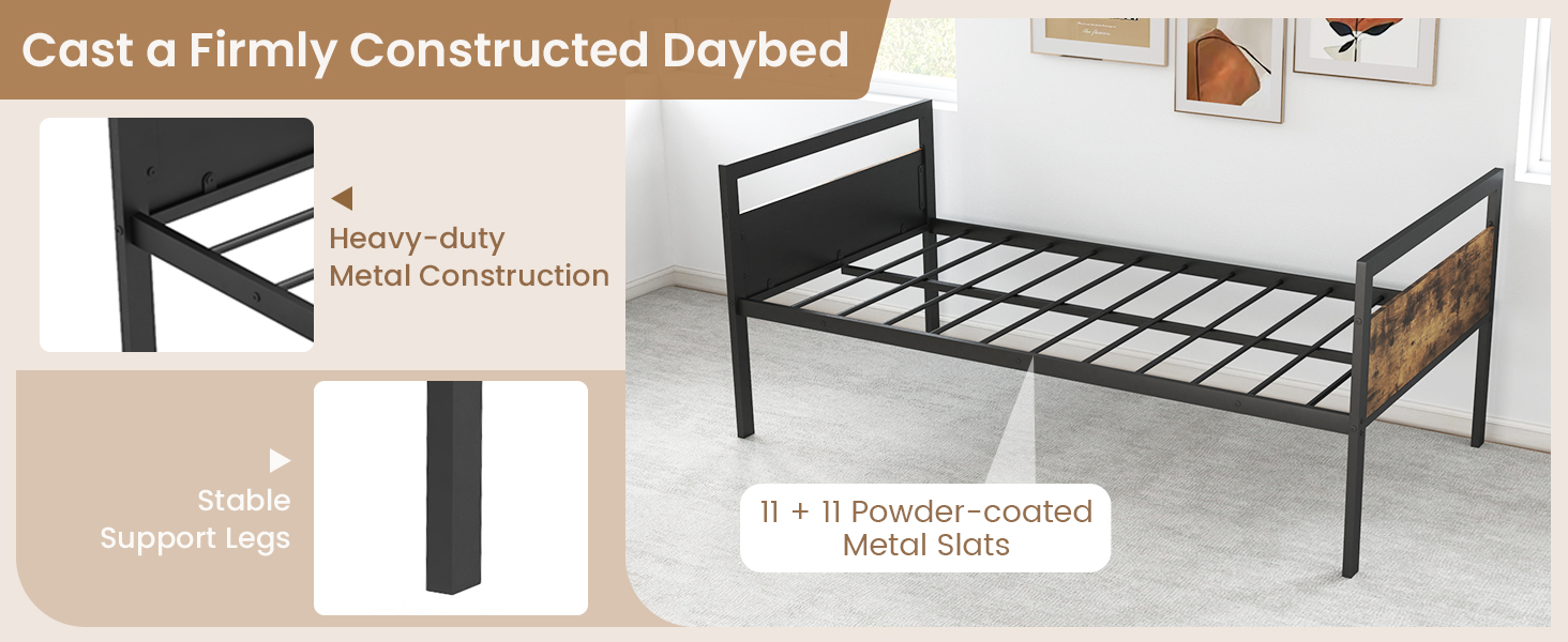 metal daybed