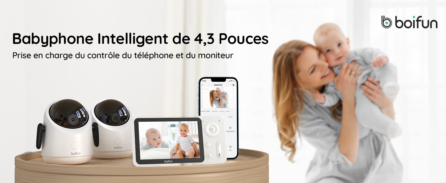 babyphone 2 camera connecté smartphone
