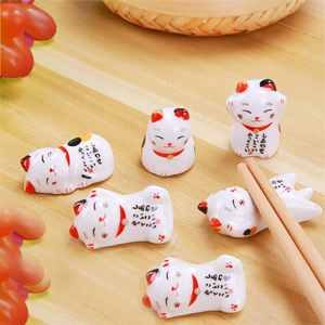 Japanese Chopstick with Cute Cat Rest
