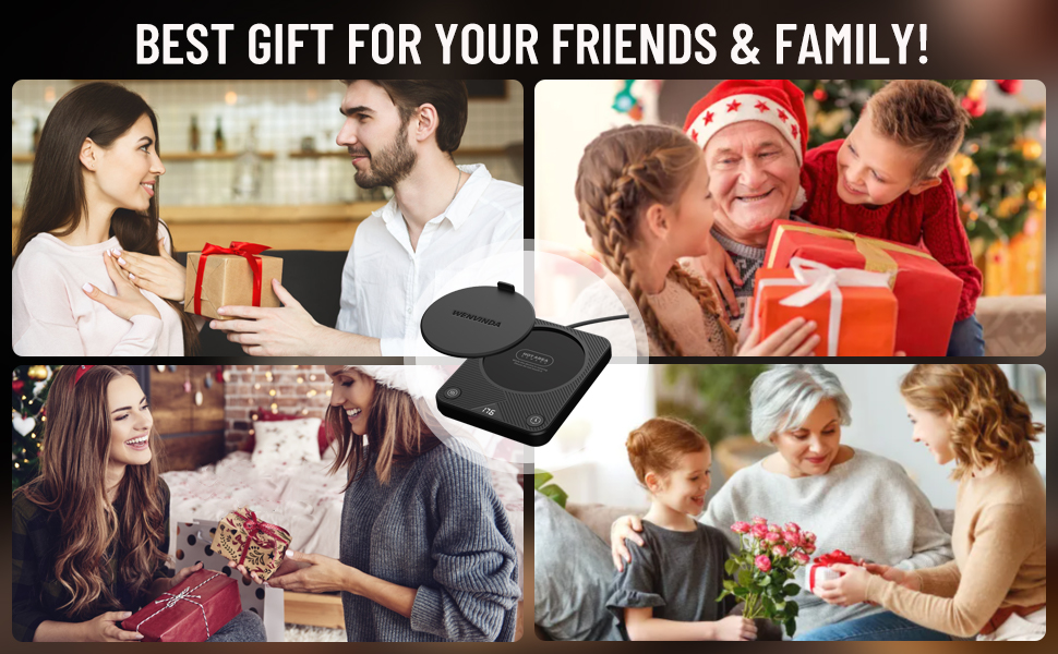 Mug Warmer, Coffee Mug Warmer with 3 Temperature Settings, Coffee Warmer for Desk Auto Shut Off