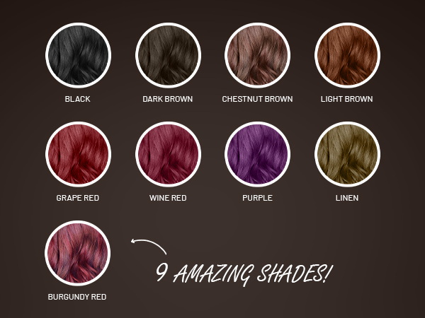 Chestnut Brown Hair Color Shampoo for grey hair 