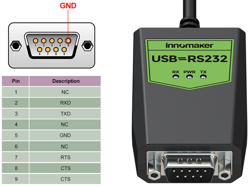 USB to Male DB9 Serial Cable FTDI FT230 Chip USB to RS232 Converter