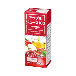 アップルジュース　Amazon 100% 200ml　24本　×5セット Amazon.co.jp: by Amazon オレンジ & アップル ジュース 100