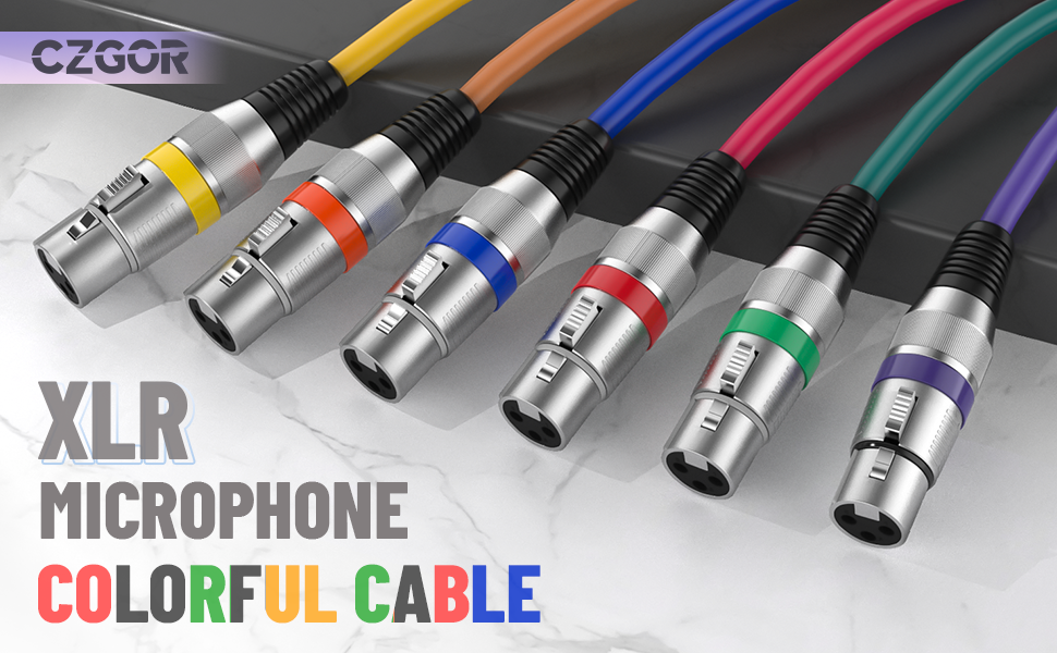 xlr colorful cable
