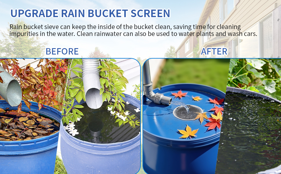 mesh cover for rain barrels