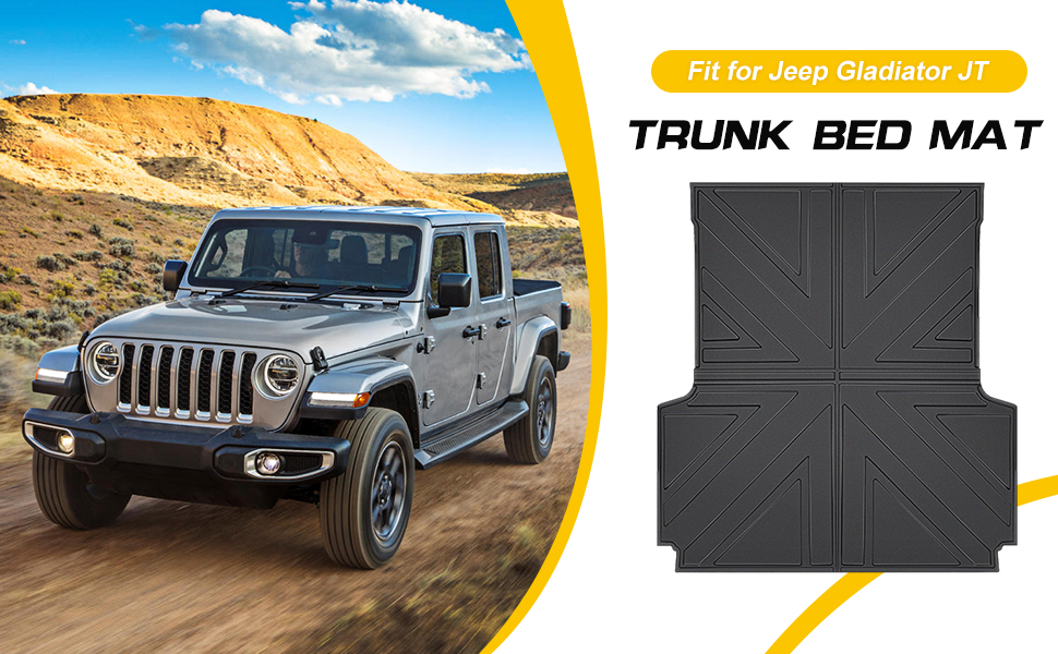 JTYZSM Truck Bed Mat for 20192024 Jeep Gladiator JT All
