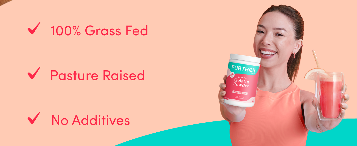 gelatin powder, collagen, protein, further food, wellness, food thickener