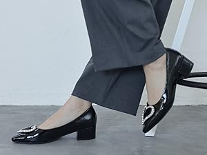【本日削除】HEART MOTIF POINTED TOE PUMPS 2025 New Style Fashion Heart-shaped Patched Pumps