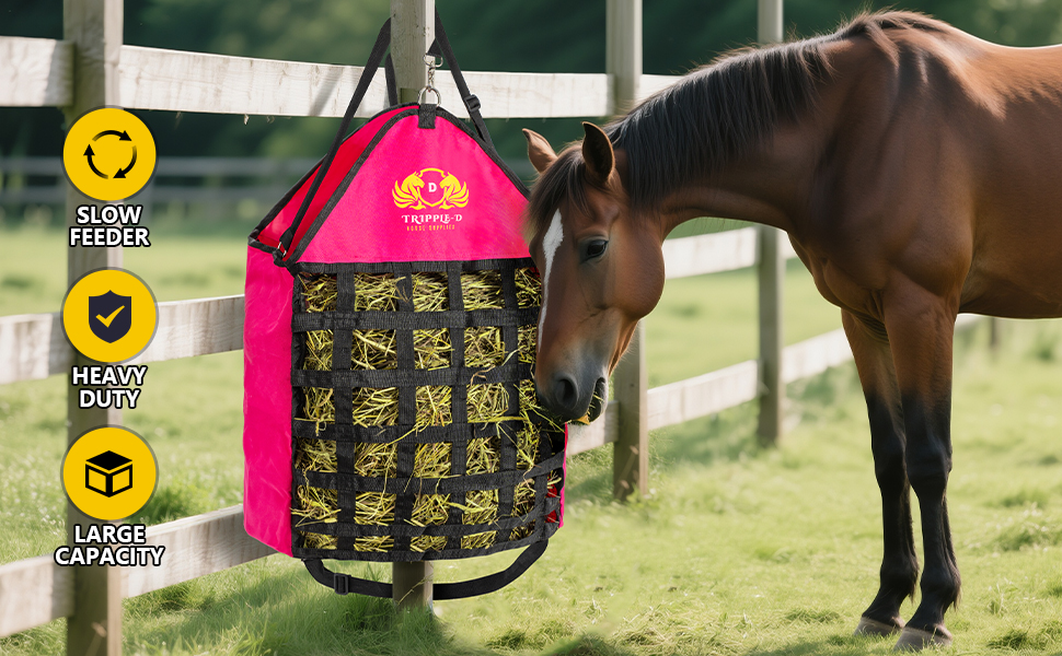 haynet for horses hay nets horse hay bags slow feed hay net hay feeder, slow feeder