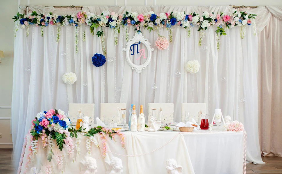 Adjustable Curved Pipe and Drape Backdrop Support Kit w