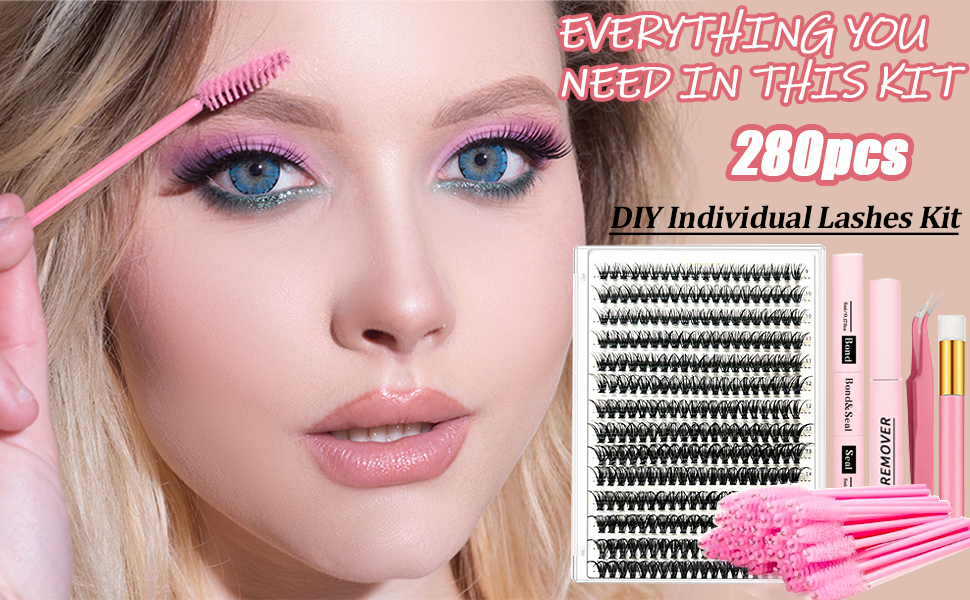 DIY Lash Extension Kit Individual Lashes Kit for Beginner