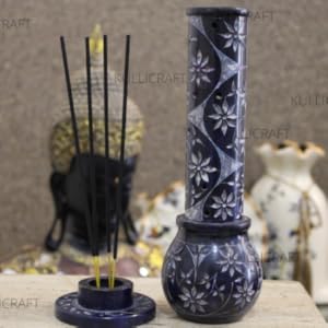 Marble Incense Holder Blue Soapstone