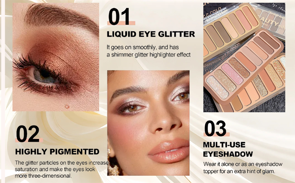 باليت ظلال عيون غير لامعة من 9 ألوان للمبتدئين بالته ايشادو نود سموكي طبيعي جليتر لامع ومطفي مكياج مقاوم للماء ويدوم طويلًا اكسيفور محايد/بيج 4 باليت ظلال عيون غير لامعة من 9 ألوان