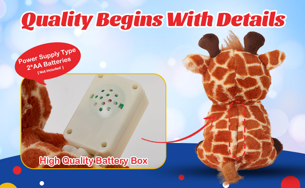 Glow Guards Musical Light up Giraffe Stuffed Animal,Soft