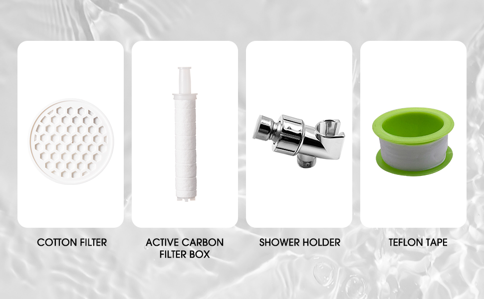 ALSSAL Detachable Filtered Shower Head With Handheld Hard