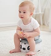 BlueSnail Portable Travel Potty, Foldable Toddler Training Potty with Storage Bag (Upgrade White)