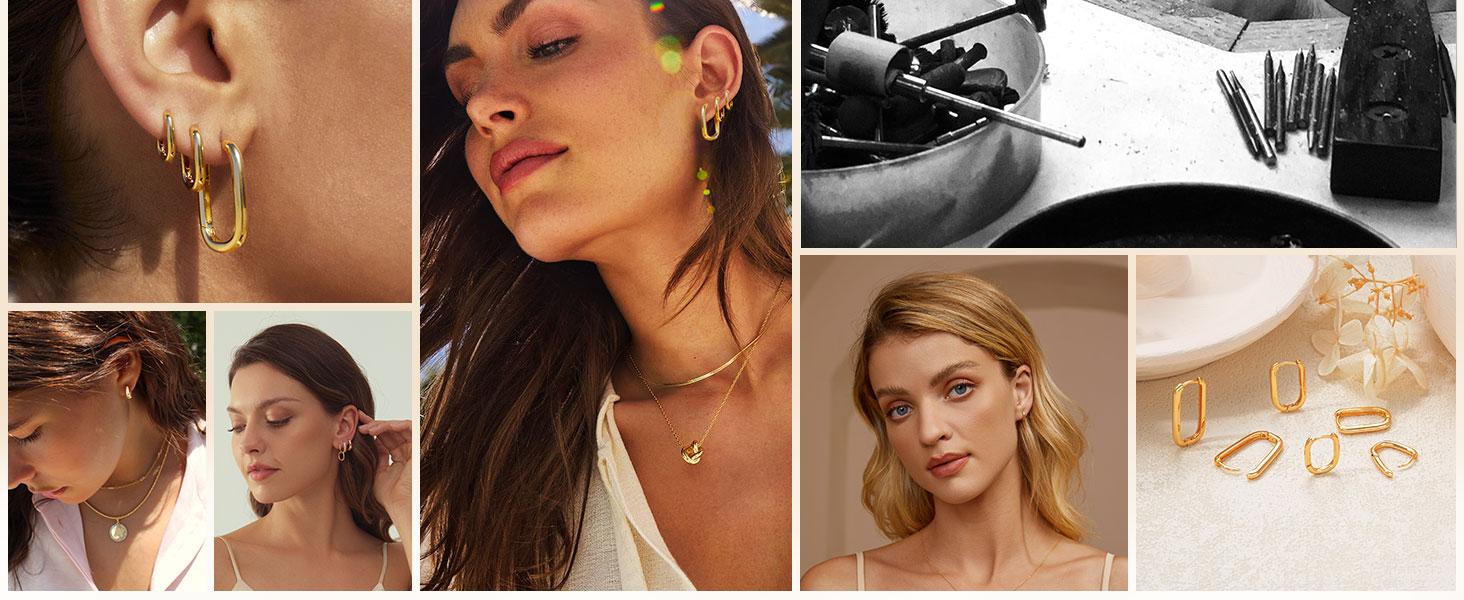 gold earrings for women