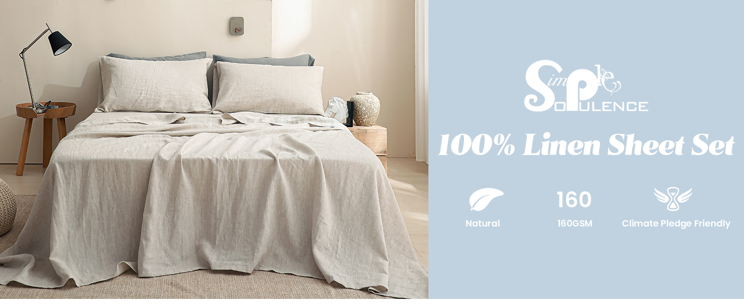 Simple&Opulence Belgian Linen Sheet Set